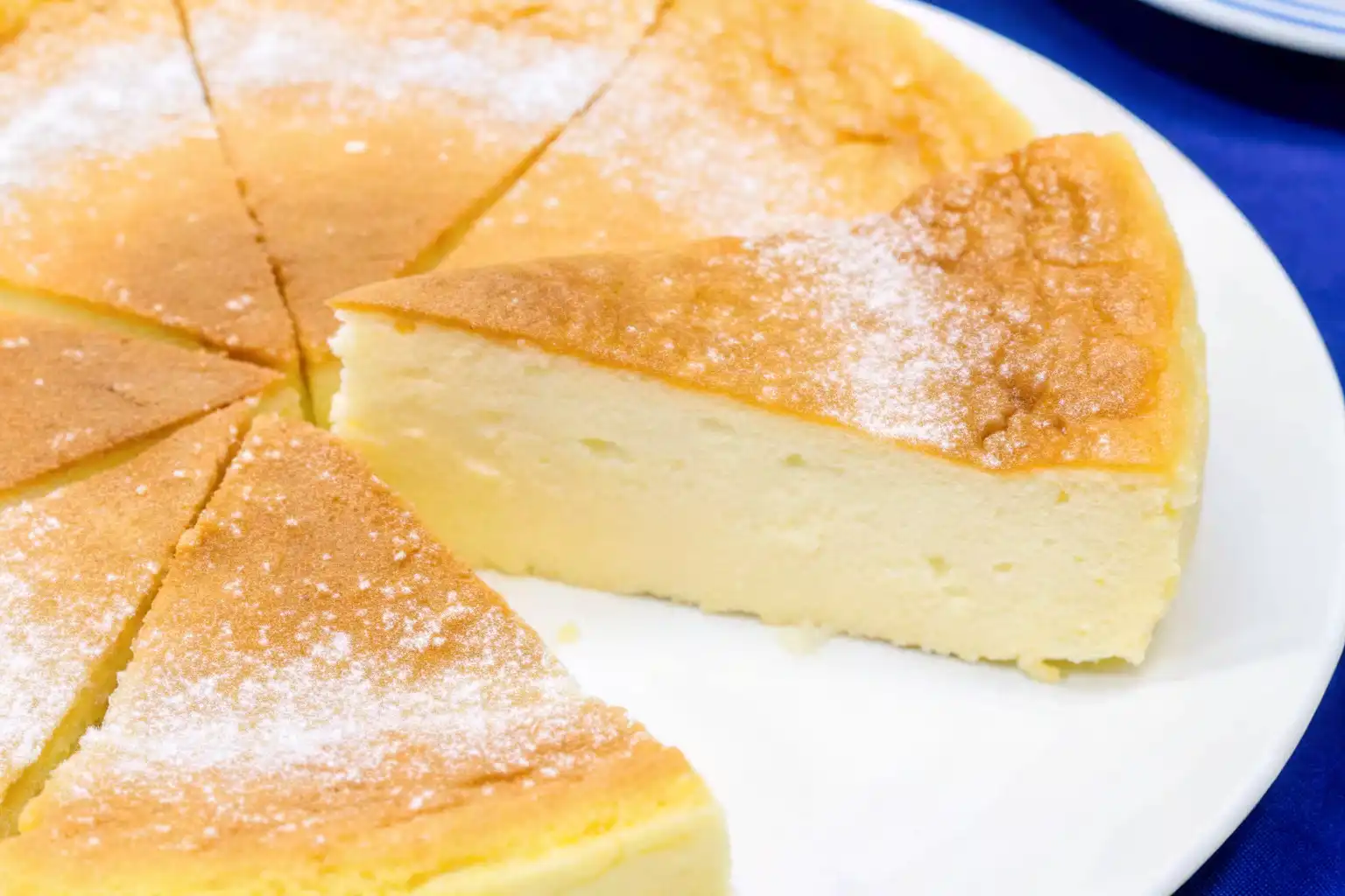 Golden cloud cake with soft airy center