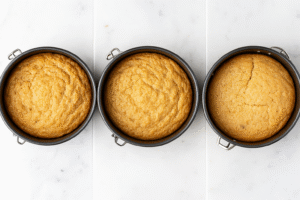 Mini smash cakes baked in pans
