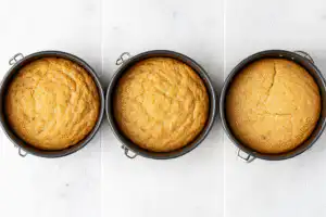 Mini smash cakes baked in pans