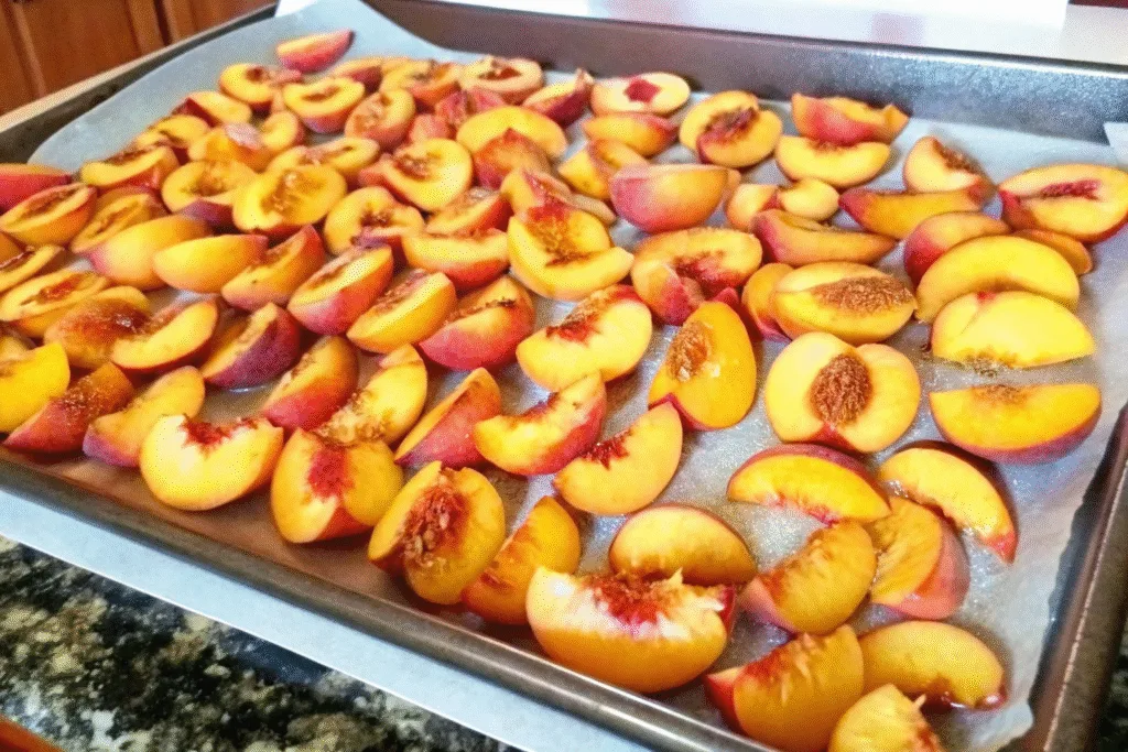 How to freeze peaches at home step-by-step