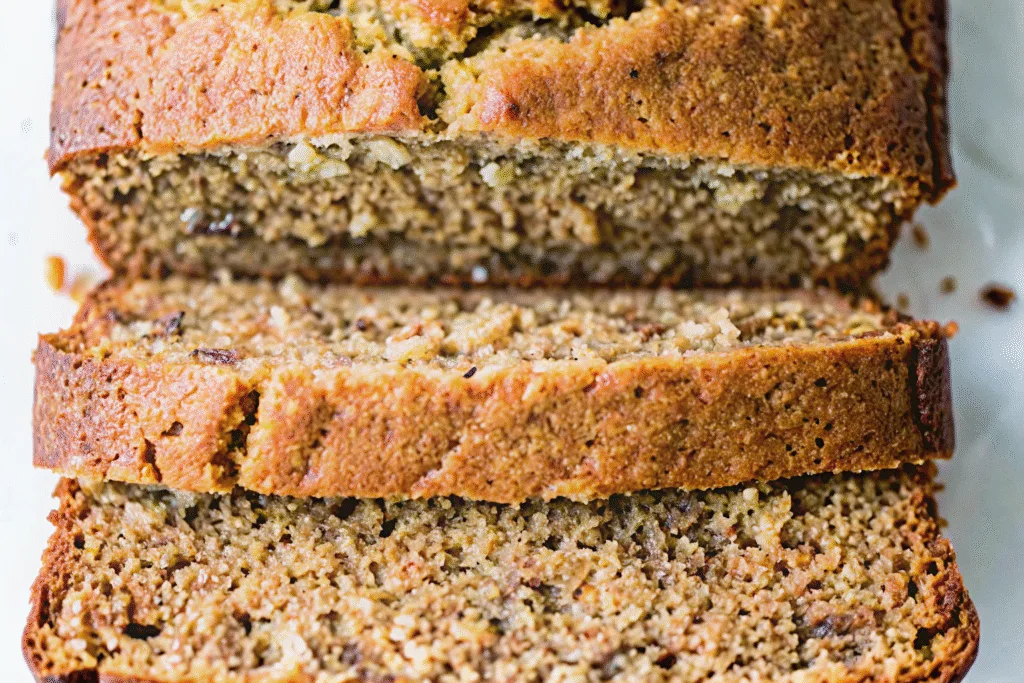Moist banana bread slices – best-ever banana bread recipe