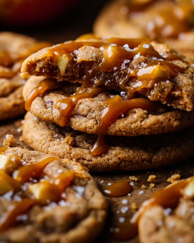 Salted Caramel Apple Pie Cookies Delicious Salted Caramel Apple Pie Cookies Salted Caramel Apple Pie Cookies