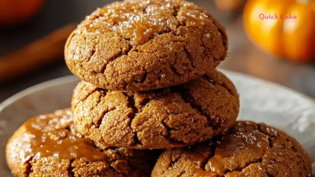 Irresistible pumpkin maple cookies on a rustic wooden table
