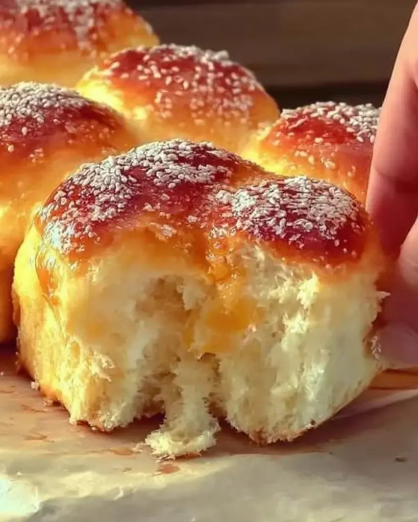 Freshly baked Milk Brioche with a golden-brown crust and soft texture.