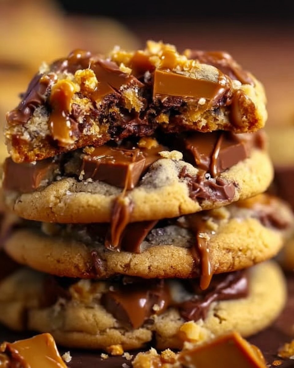 Butterfinger Caramel Crunch Cookies