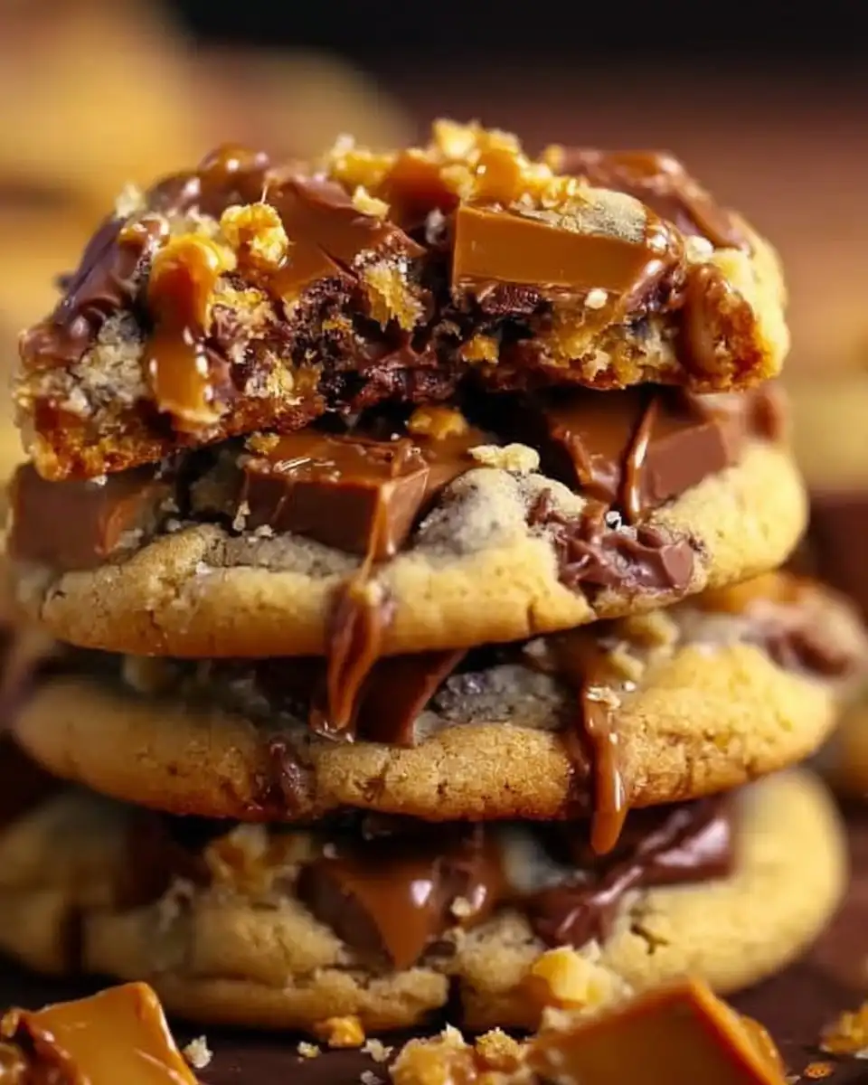 Butterfinger Caramel Crunch Cookies