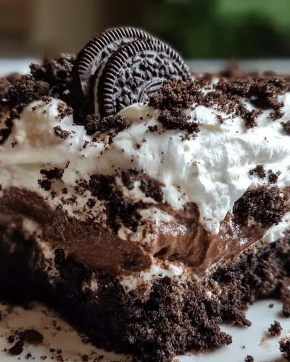 Oreo Poke Chocolate Cake