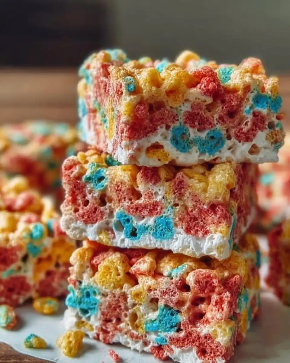 Fruity Pebbles Marshmallow Treats