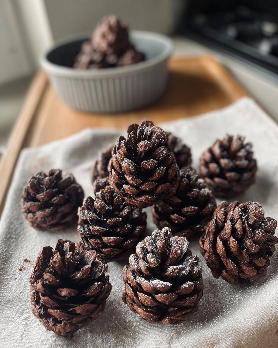 Chocolate Brownie Pinecones