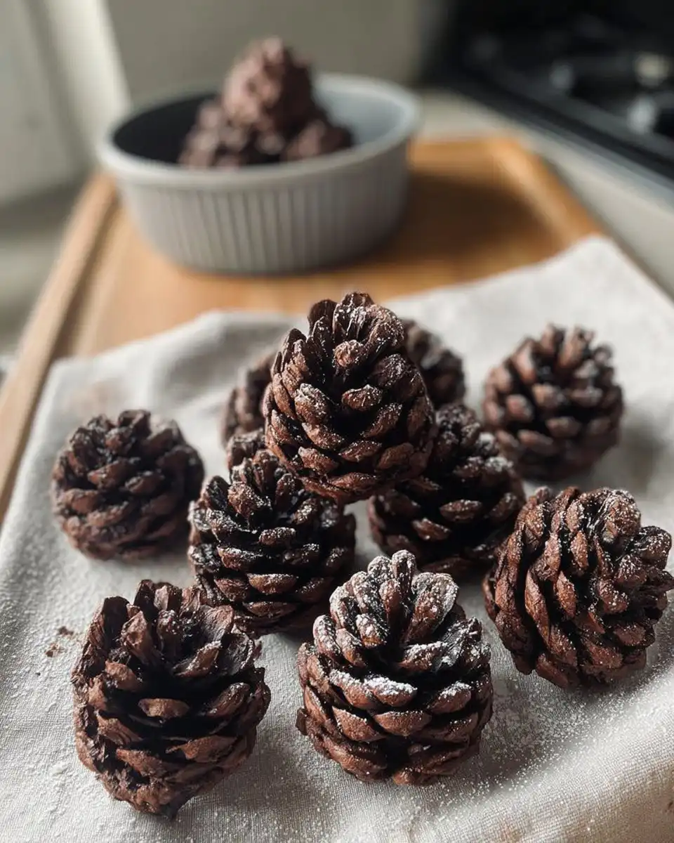 Chocolate Brownie Pinecones