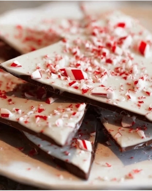 Salted Peppermint Chocolate Bark