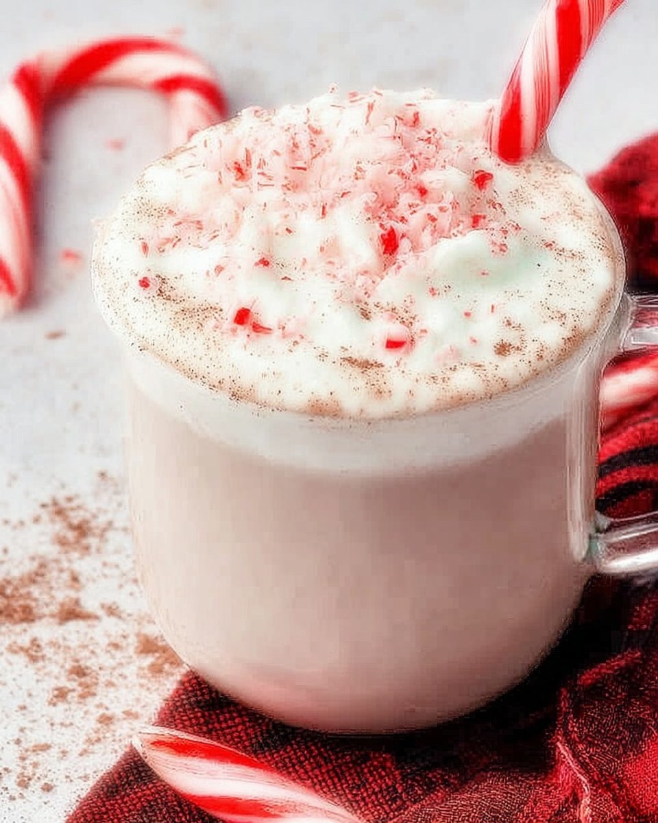Slow Cooker Candy Cane Hot Chocolate