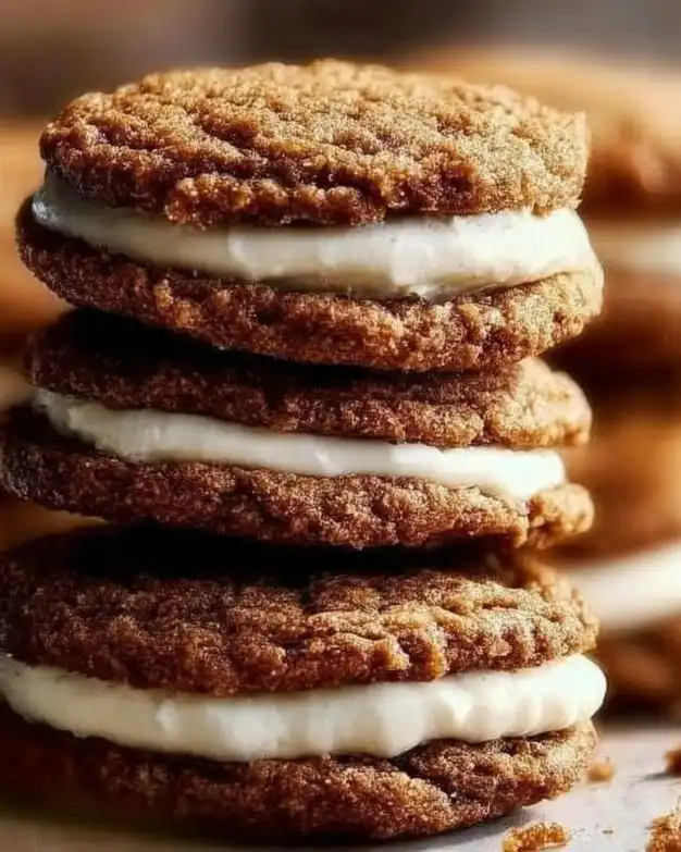 Gingerbread Oatmeal Cream Pies