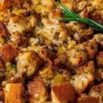 Grandma's Thanksgiving turkey stuffing recipe ingredients and preparation