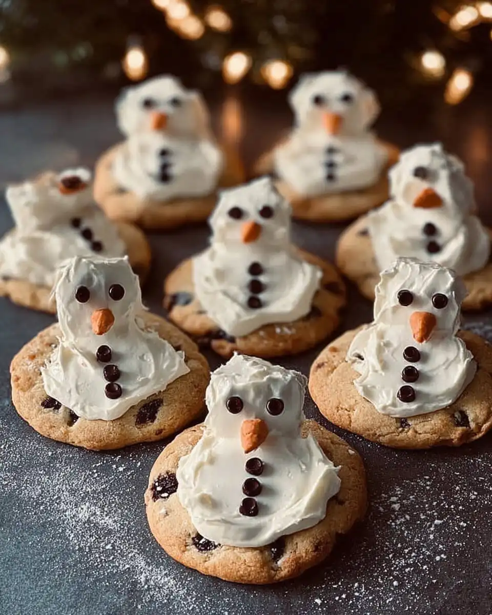 Melted Snowman Cookies