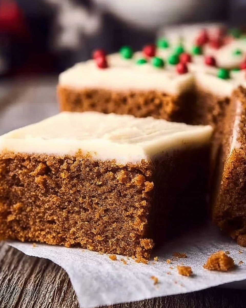 Gingerbread Cookie Bars