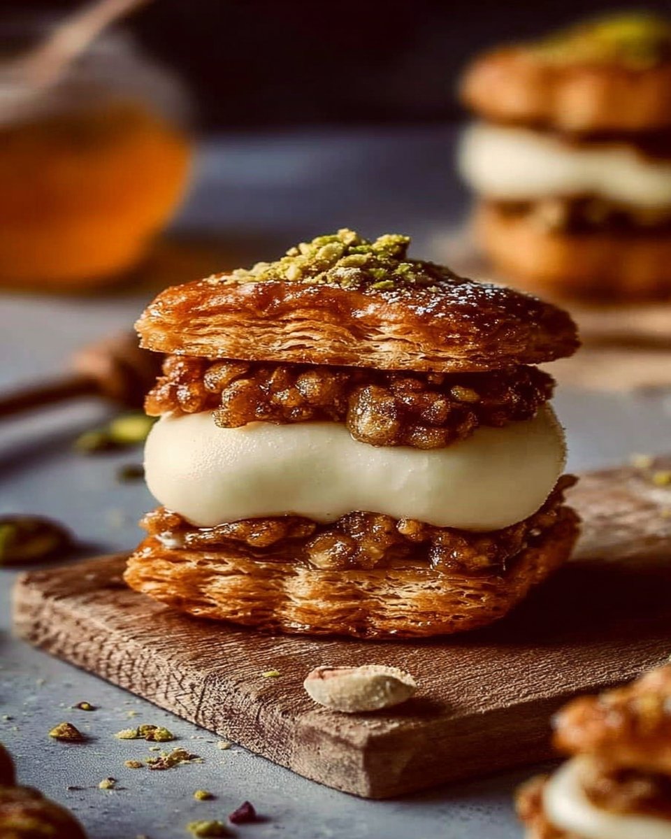 Baklava Cream Sandwich Cookies