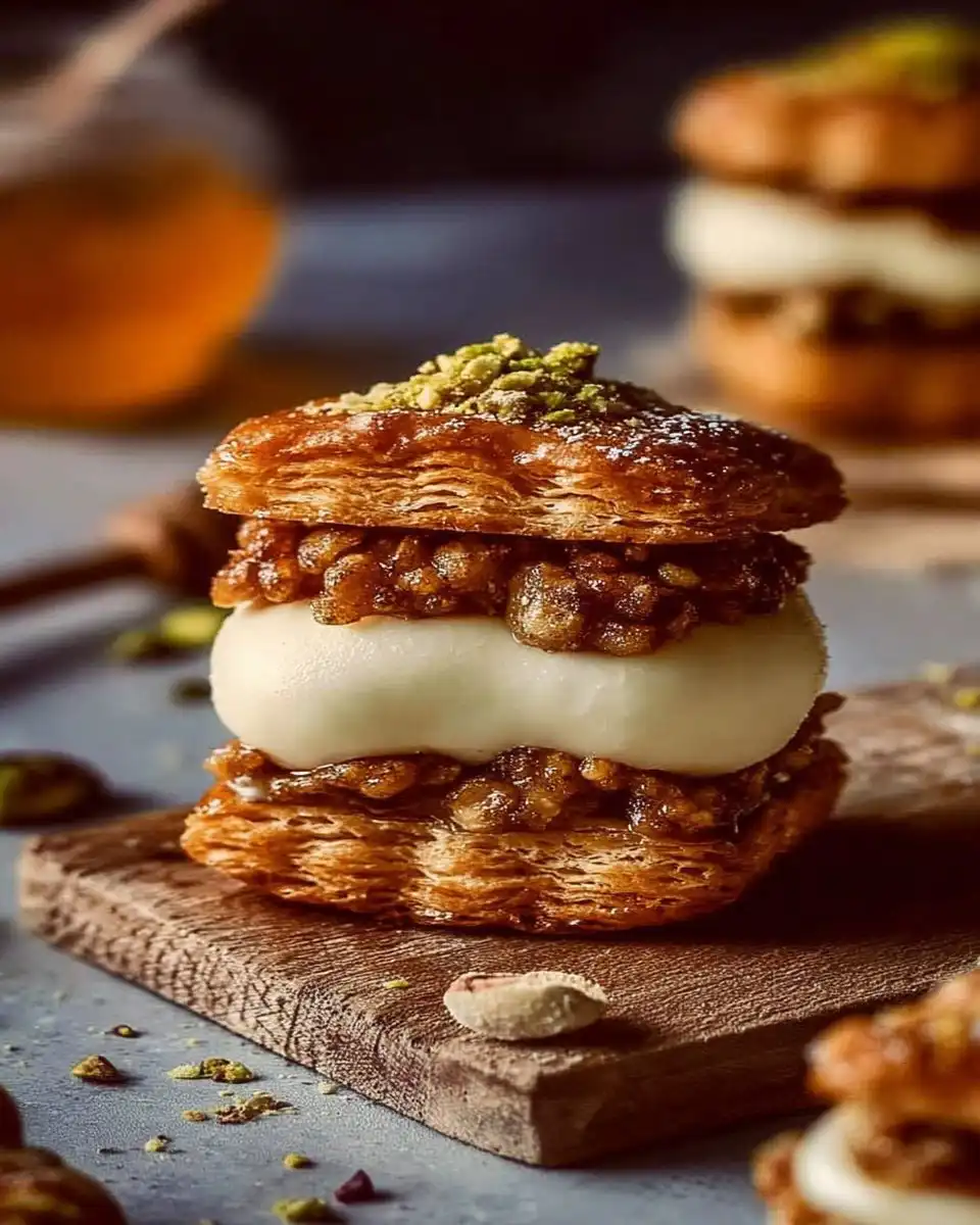 Baklava Cream Sandwich Cookies