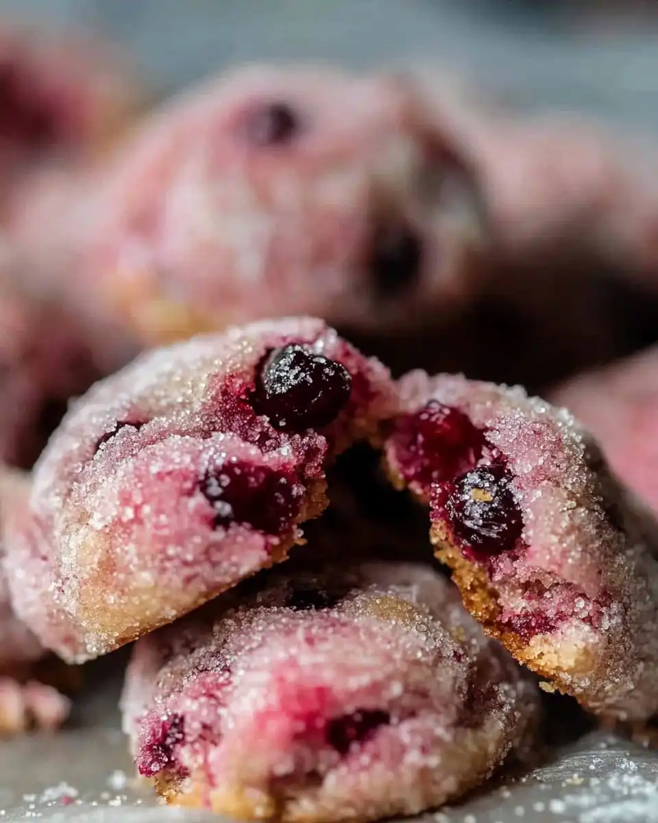 Sparkling Sugarplum Cranberry Cookies