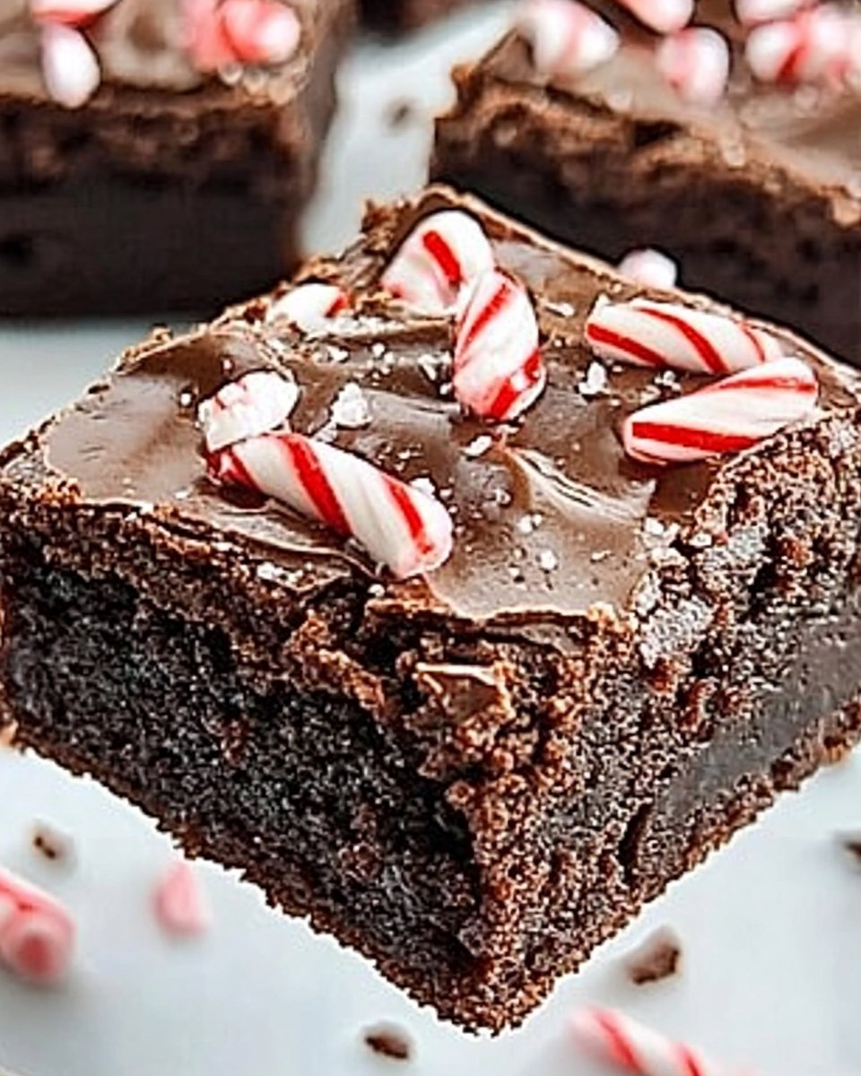 The Easiest Ever Peppermint Brownies