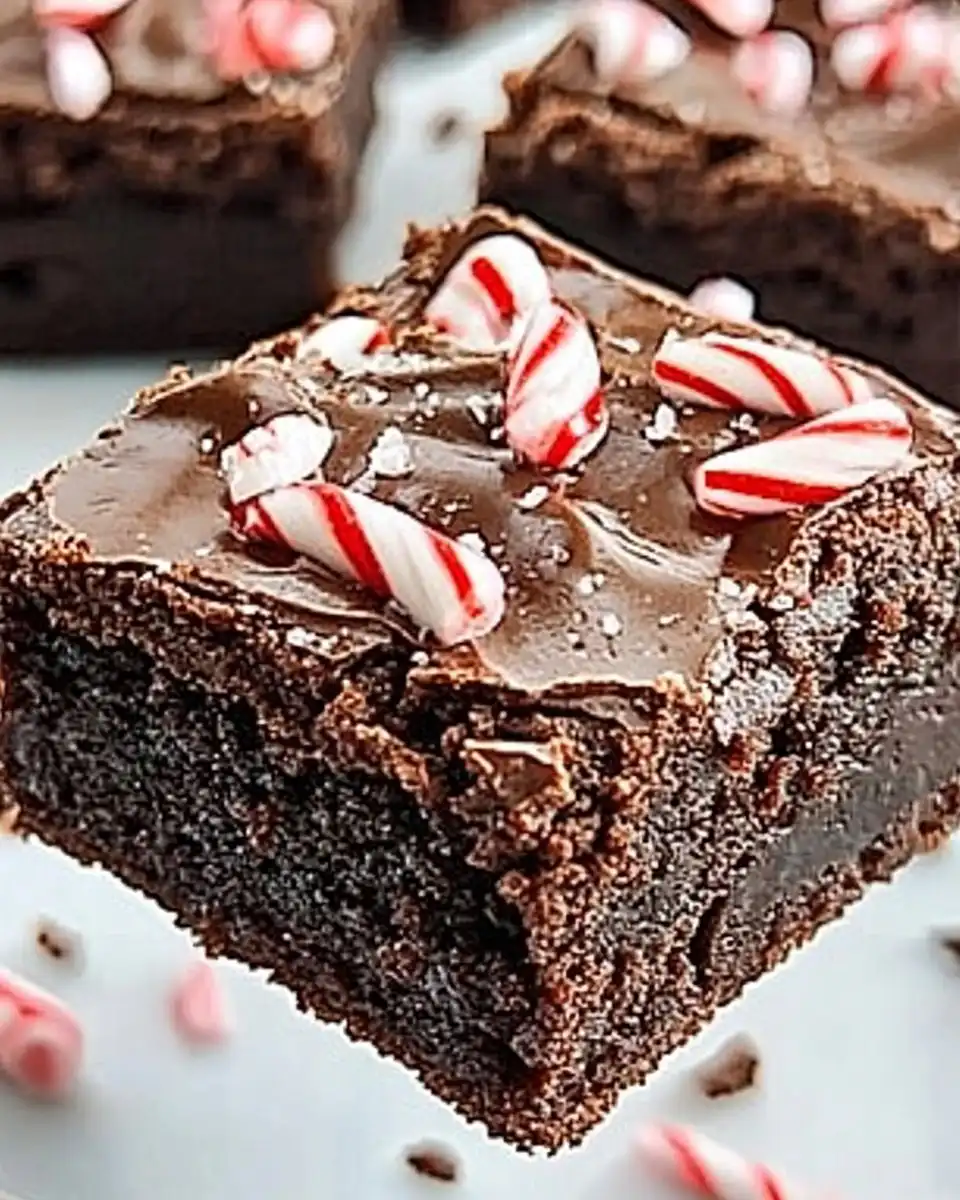 The Easiest Ever Peppermint Brownies