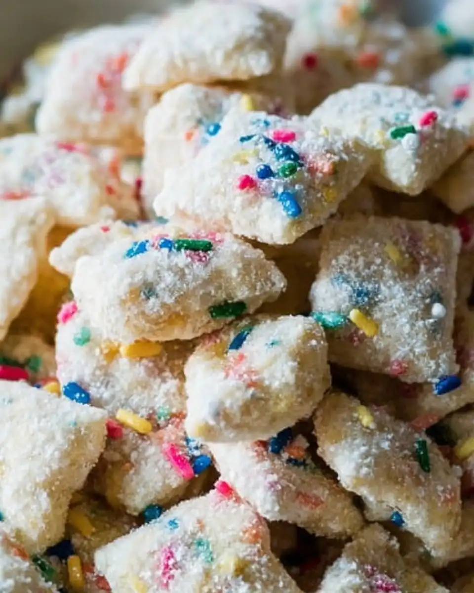 Cake Batter Puppy Chow Recipe