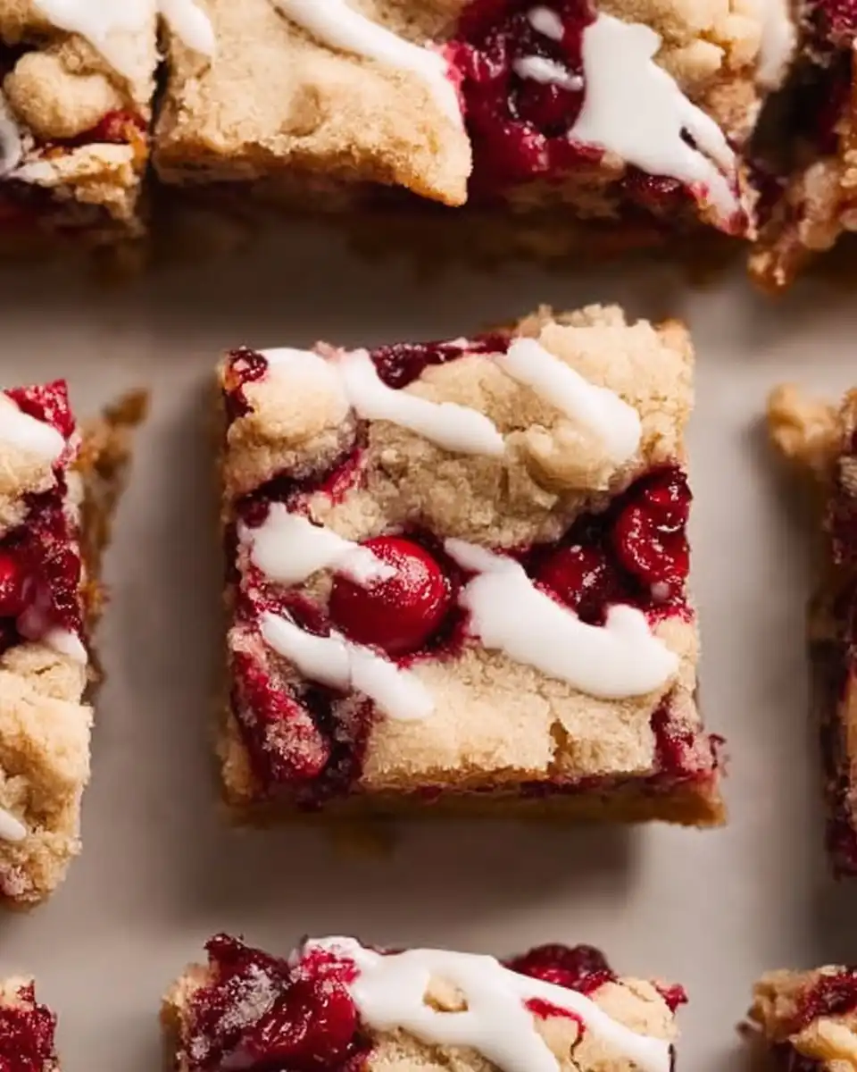 Cranberry Crumble Bars