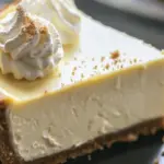 Delicious homemade cheesecake slices on a white plate