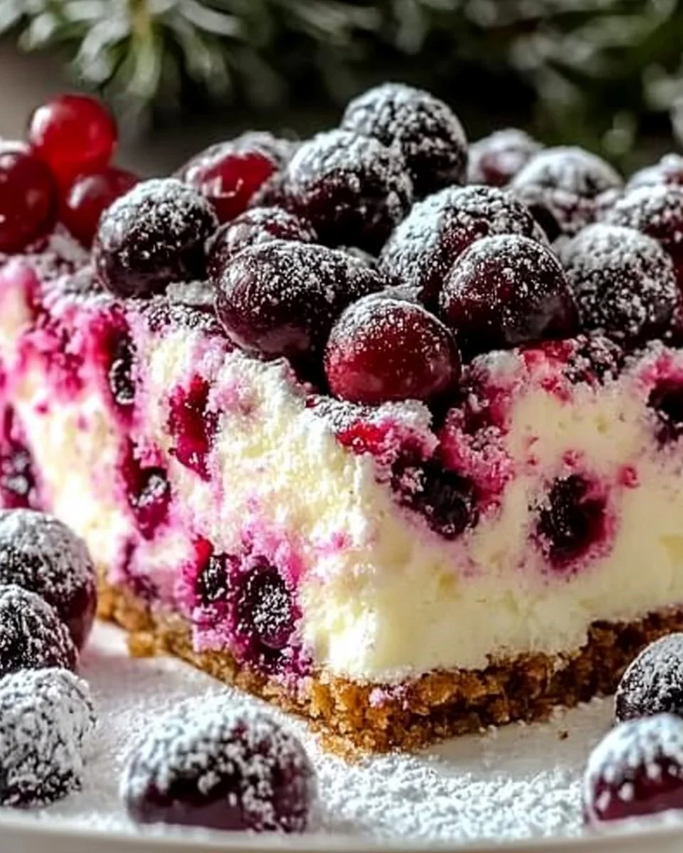 Christmas Cranberry Poke Cake