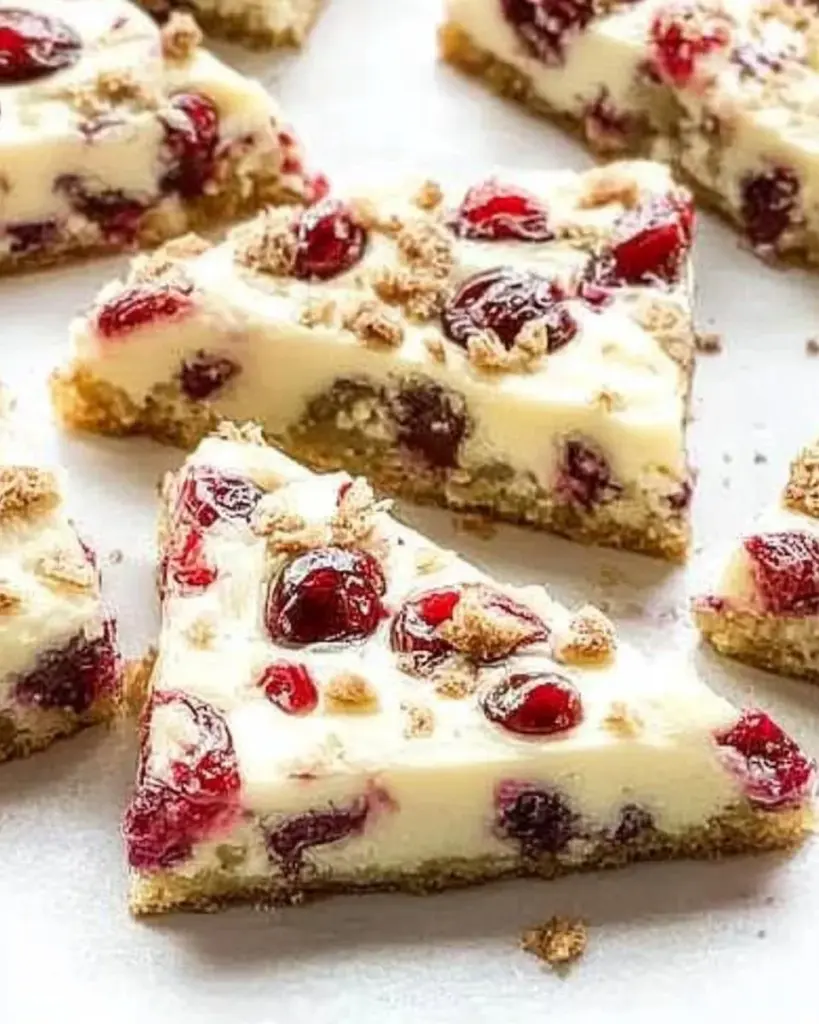 Homemade Cranberry Bliss Bars inspired by Starbucks recipe.
