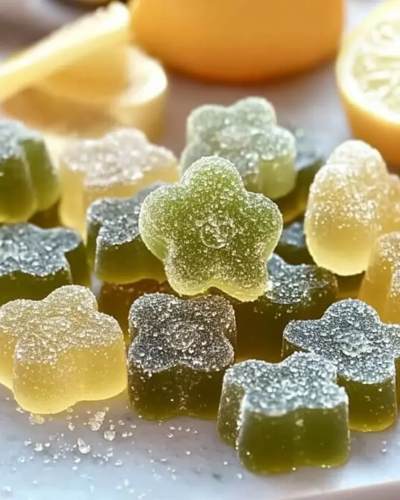 Green Tea Gummies with Lemon and Ginger for a refreshing health boost