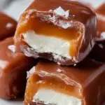 Heavenly vanilla cream filled caramels showcasing rich flavors and soft texture.