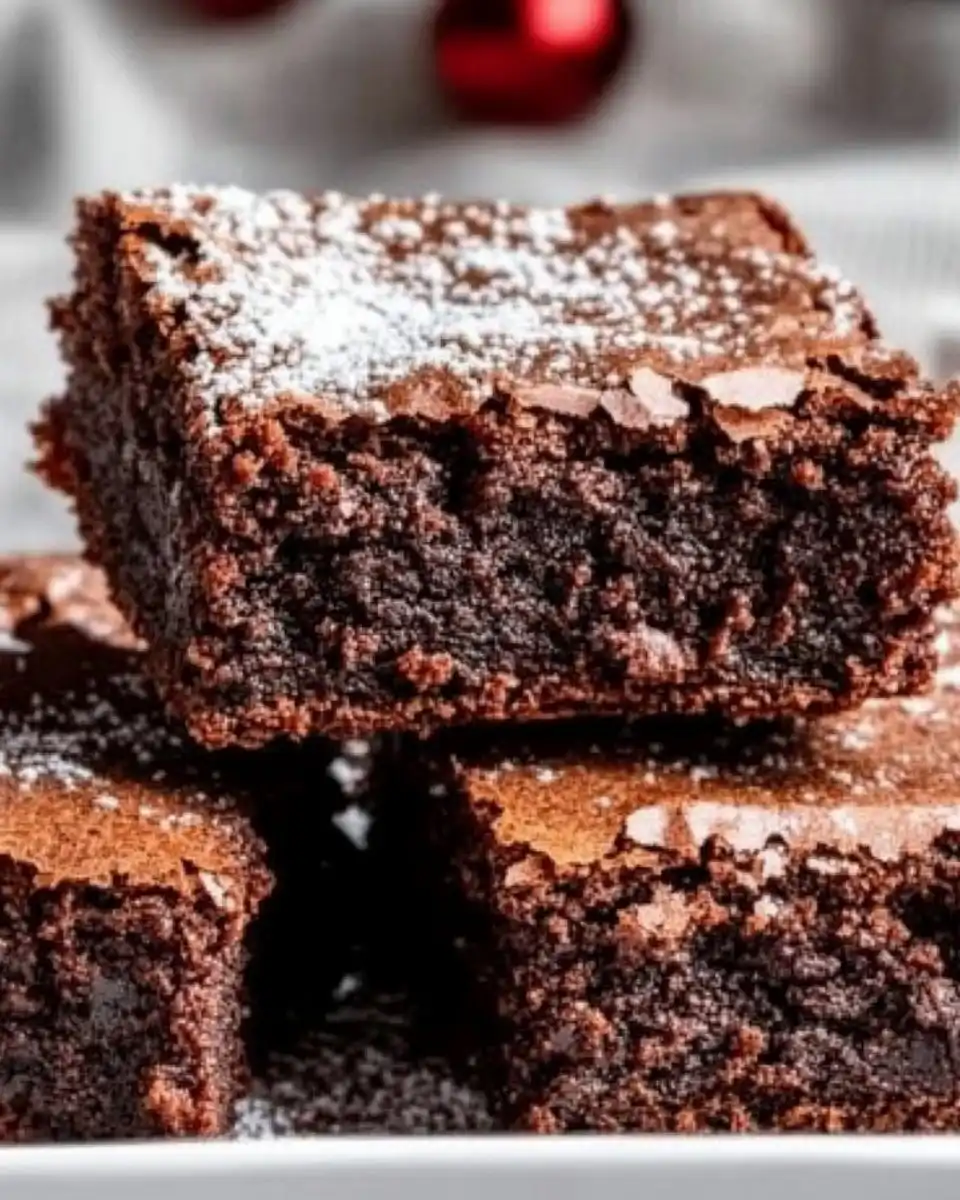 Gingerbread Brownies for the Holidays