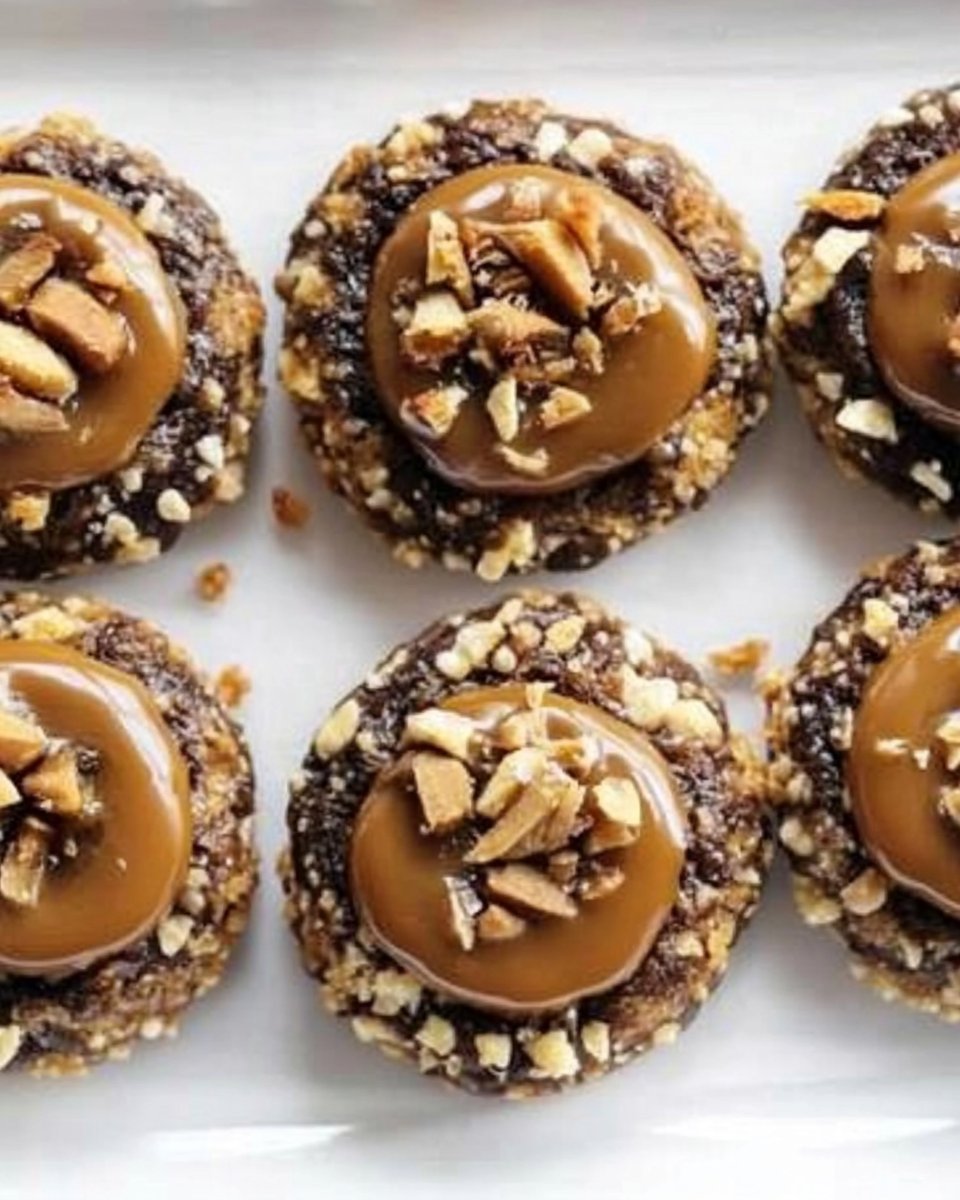 Turtle Thumbprint Cookies