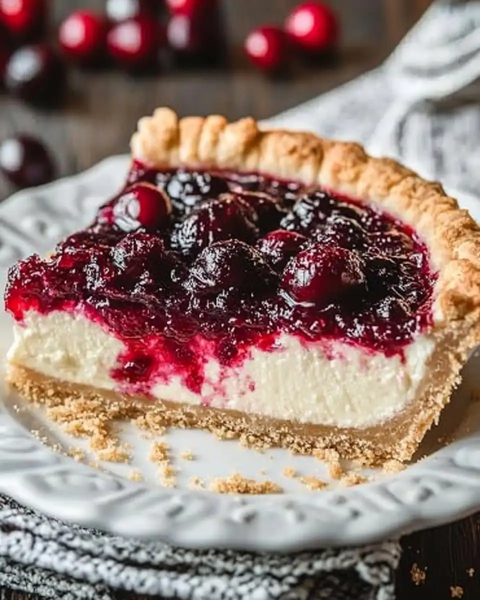 Cranberry Custard Pie