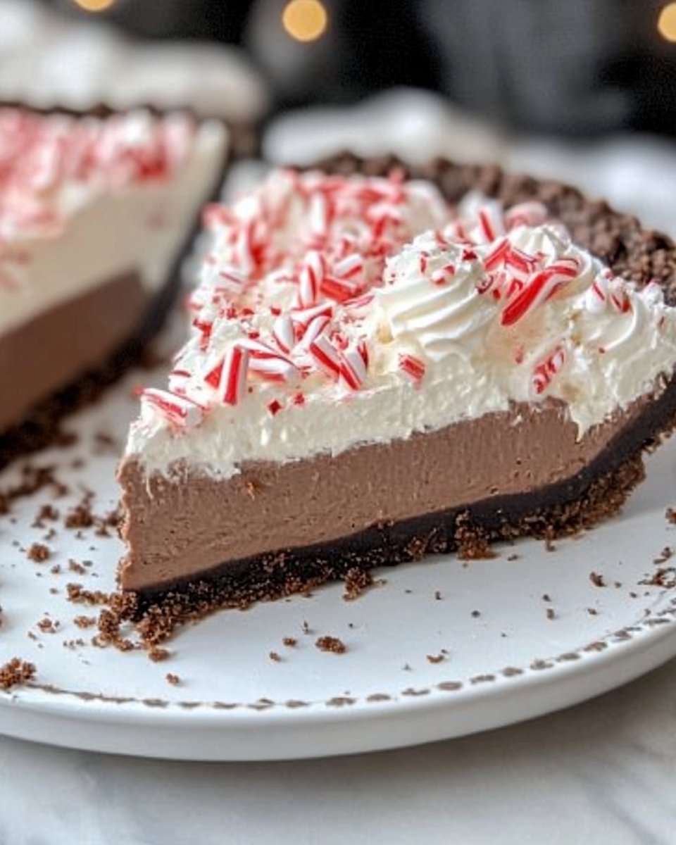 Peppermint Mocha Pie