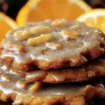 Deliciously baked orange clove cookies with a sprinkle of zest and spices.