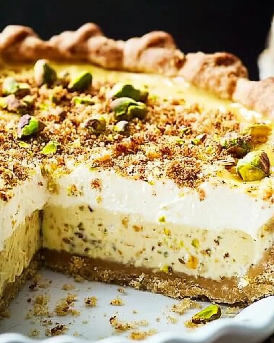 Pistachio Custard Pie