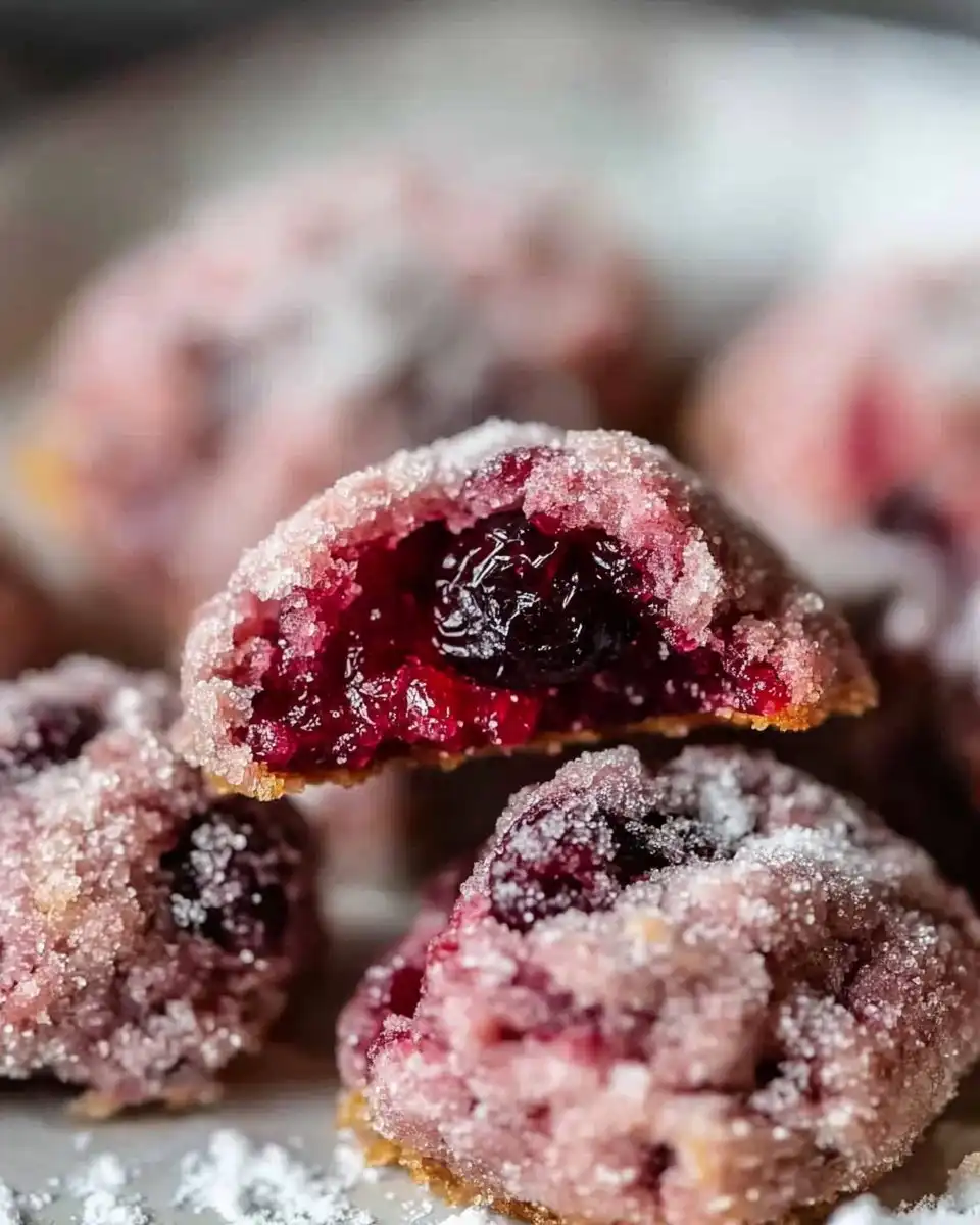 Sparkling Sugarplum Cranberry Cookies