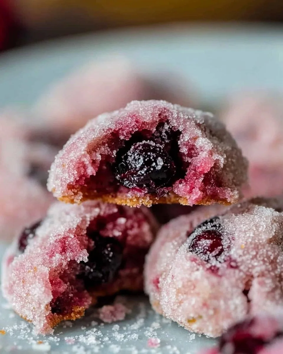 Sparkling Sugarplum Cranberry Cookies