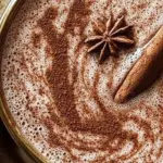 A cup of spiced hot cocoa, a delicious and anti-inflammatory drink.