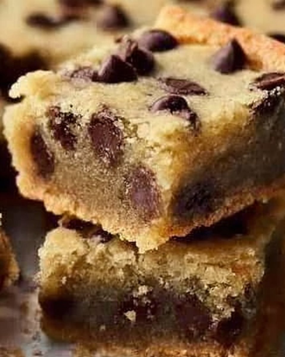 Melt-in-Your-Mouth Chocolate Chip Cookie Bars