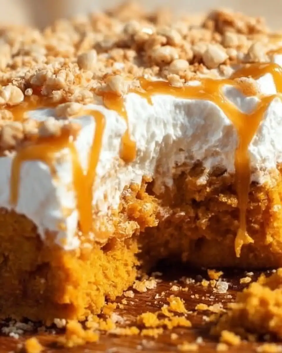 Pumpkin Poke Cake