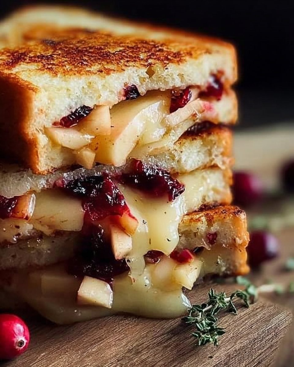 Apple and Cranberry Grilled Cheese