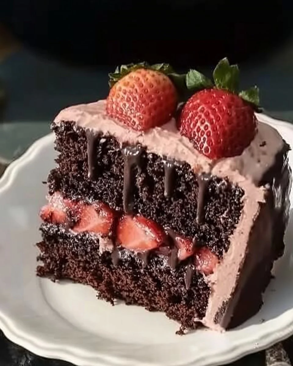 Strawberry Chocolate Cake
