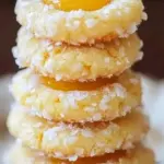 Delicious tropical thumbprint cookies topped with fruity jam