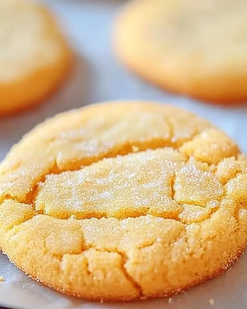 Freshly baked cornbread cookies on a rustic wooden table