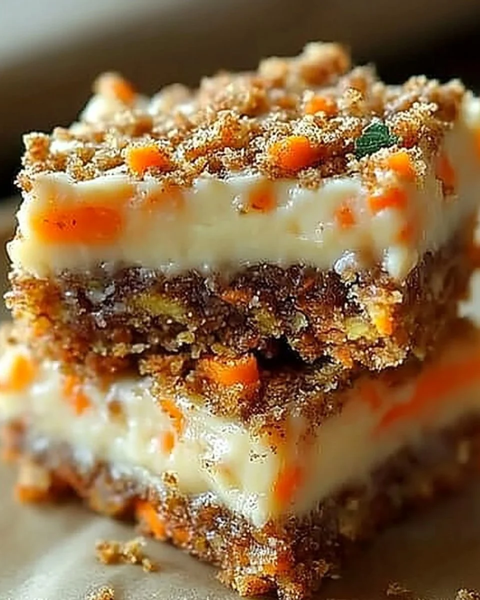 Irresistibly Indulgent Carrot Cake Cream Cheese Bars