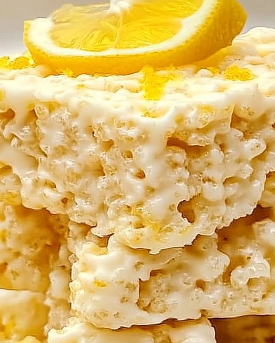Lemon Rice Krispy Treats