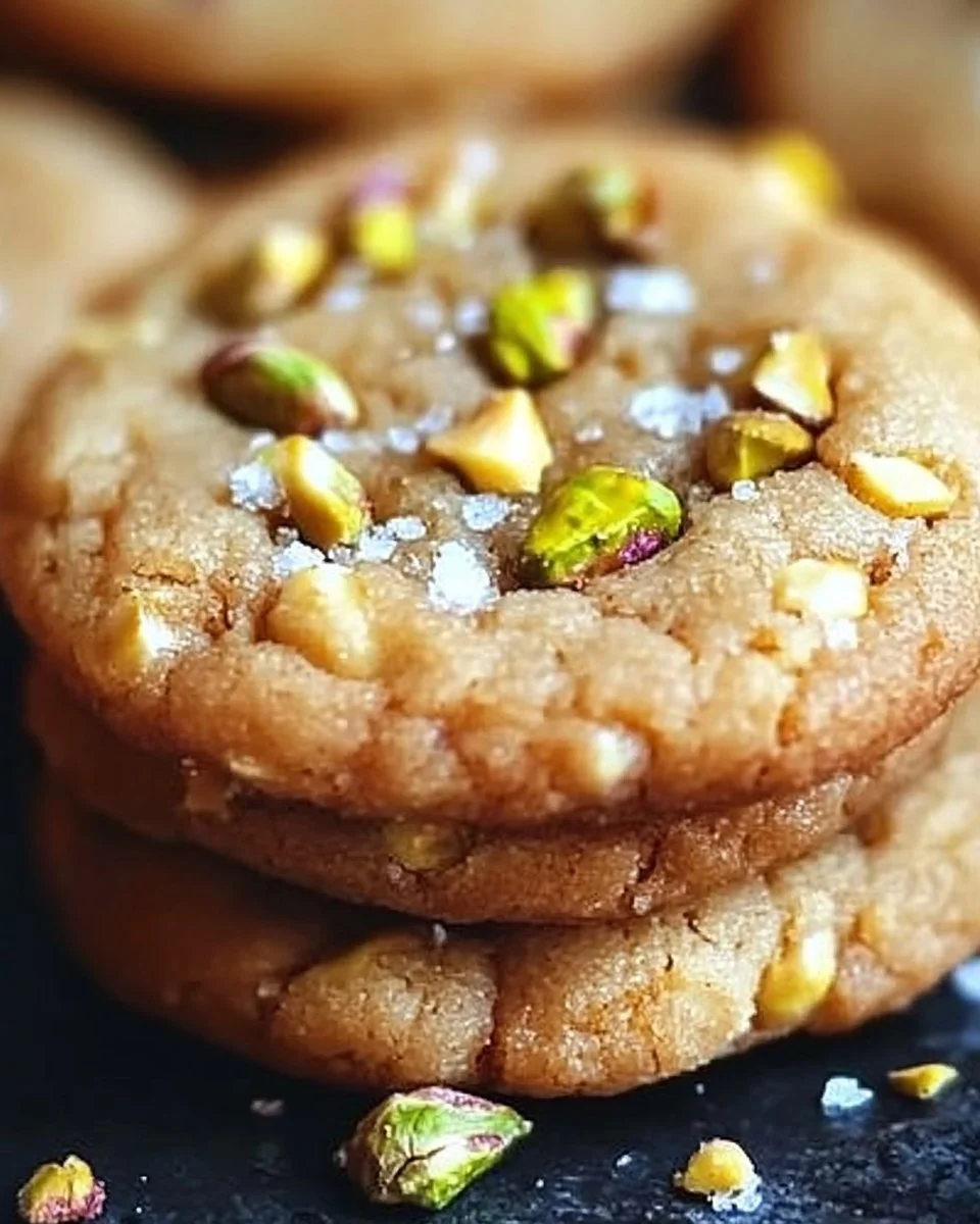 Salted Honey Pistachio Cookies